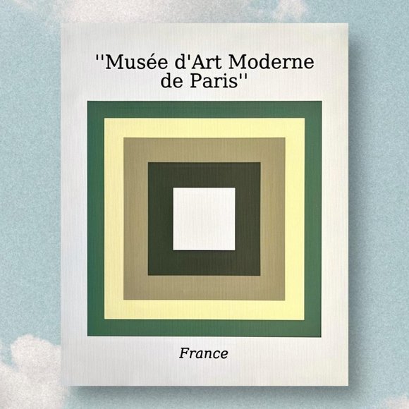 Paris France Museum of Modern Art canvas poster, BRAND NEW - Picture 1 of 1